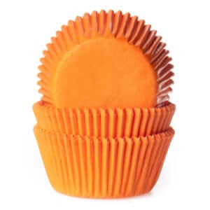 Oranžid muffinipaberid, 50 tk