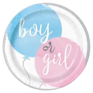 Boy or Girl – taldrikud 23 cm, 8 tk
