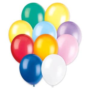 Värvilised õhupallid 30 cm, 10 tk