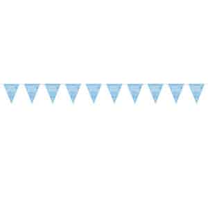 Sinised täppidega Happy Birthday lipukesed, 274 cm