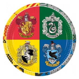 Harry Potter Hogwarts Houses – taldrikud 23 cm, 8 tk