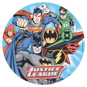 Justice League, 20 cm – söödav vahvlipilt