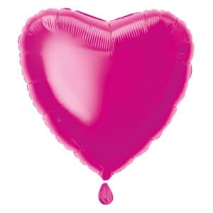 Erkroosa süda – fooliumist õhupall, 45 cm