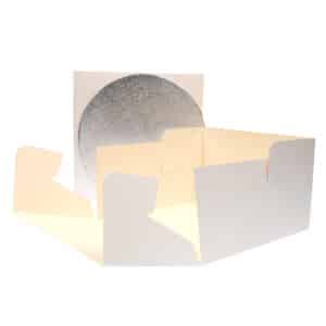 Valge tordikarp ja ümmargune 3 mm tordipapp FunCakes, erinevad suurused