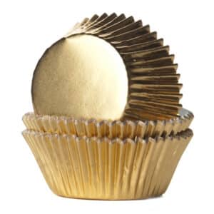 Kuldsed fooliumist muffinipaberid, 24 tk