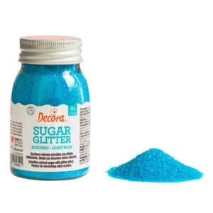 Helesinised suhkrukristallid Decora, 100g