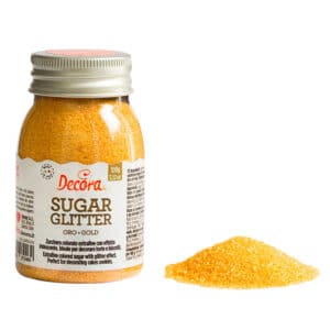 Kuldsed suhkrukristallid Decora, 100g