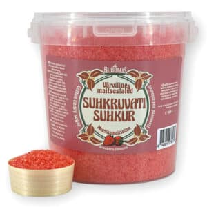 Maasikamaitseline suhkruvatisuhkur, 1 kg