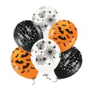 Halloween – õhupallid 30 cm, 6 tk