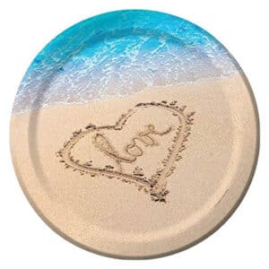 Beach Love – taldrikud 25 cm, 8 tk