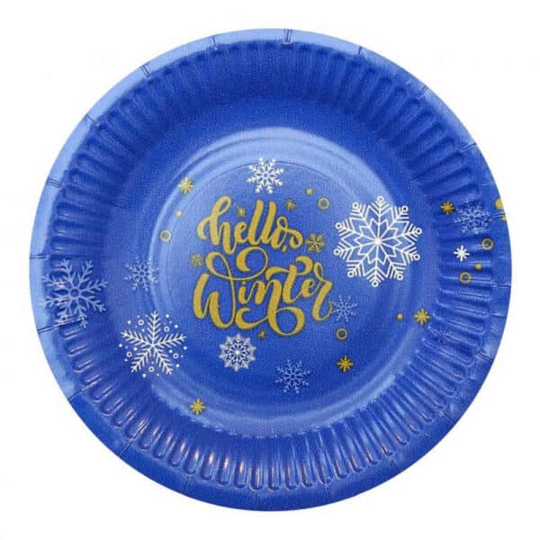Lumehelvestega taldrikud 18 cm, 6 tk