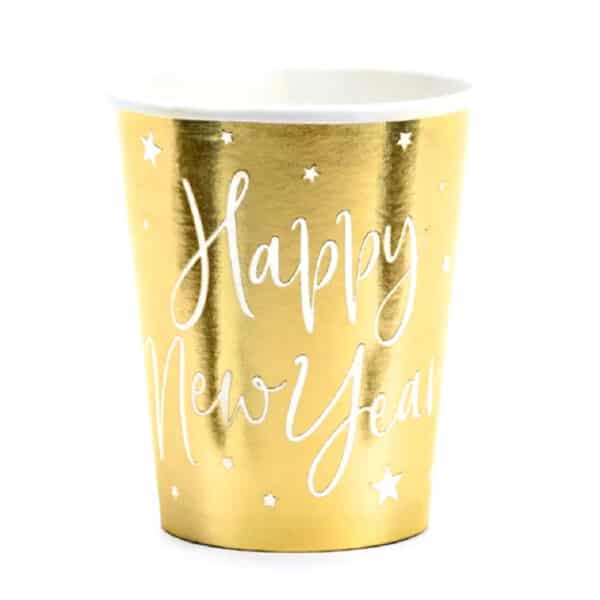 Happy New Year kuldsed joogitopsid