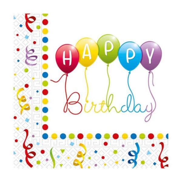 Happy Birthday Streamers salvrätid