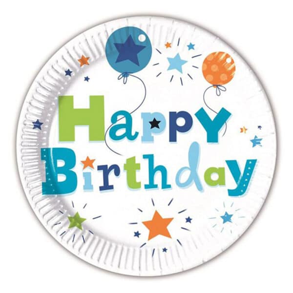 Happy Birthday taldrikud