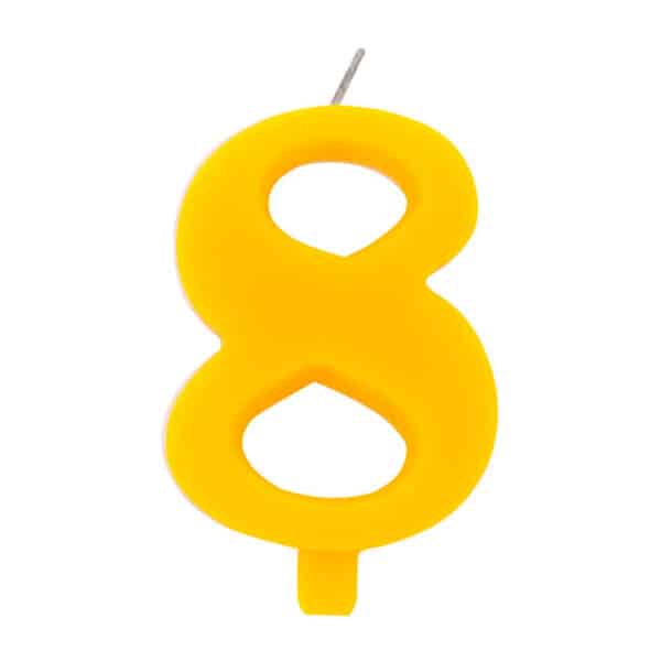 Kollane säraküünal nr.8
