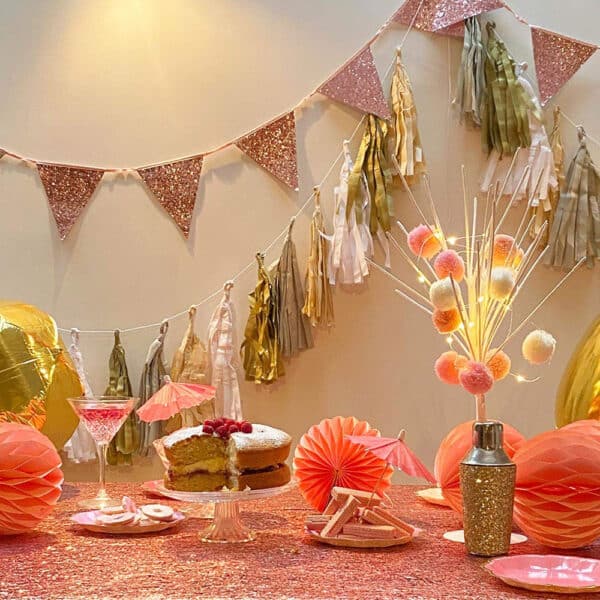 Luksuslikud roosa glitter lipud