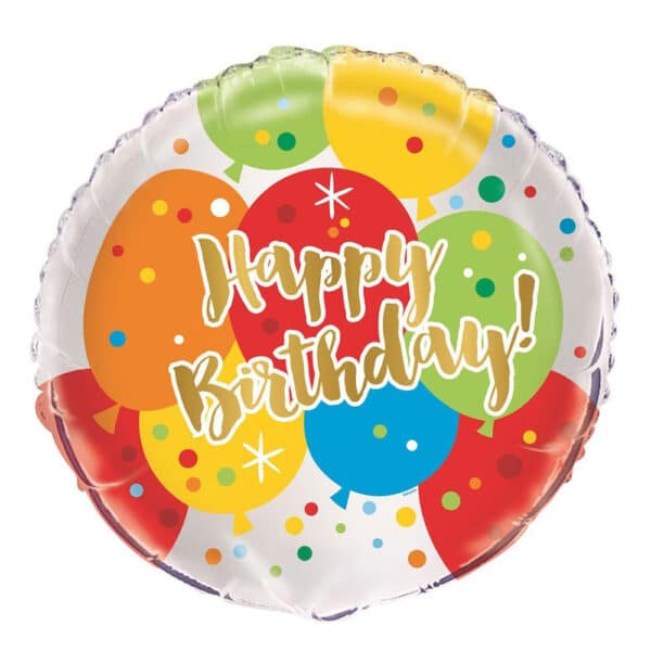 Õhupallidega Happy Nirthday õhupall